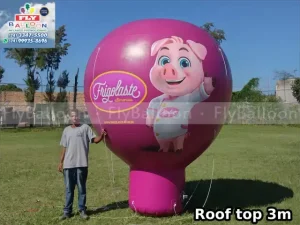 balão inflável promocional roof top frigolaste alimentos